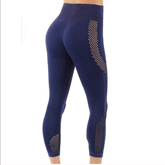 Faded blue leggings with sexy detailing - Picture 2 of 2